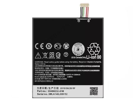 photo of HTC D820 mobile phone battery