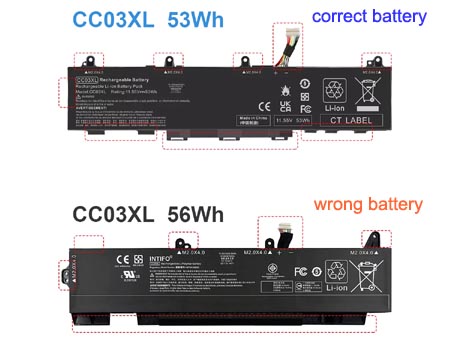 HP CC03XL battery - Li-ion 4400mAh